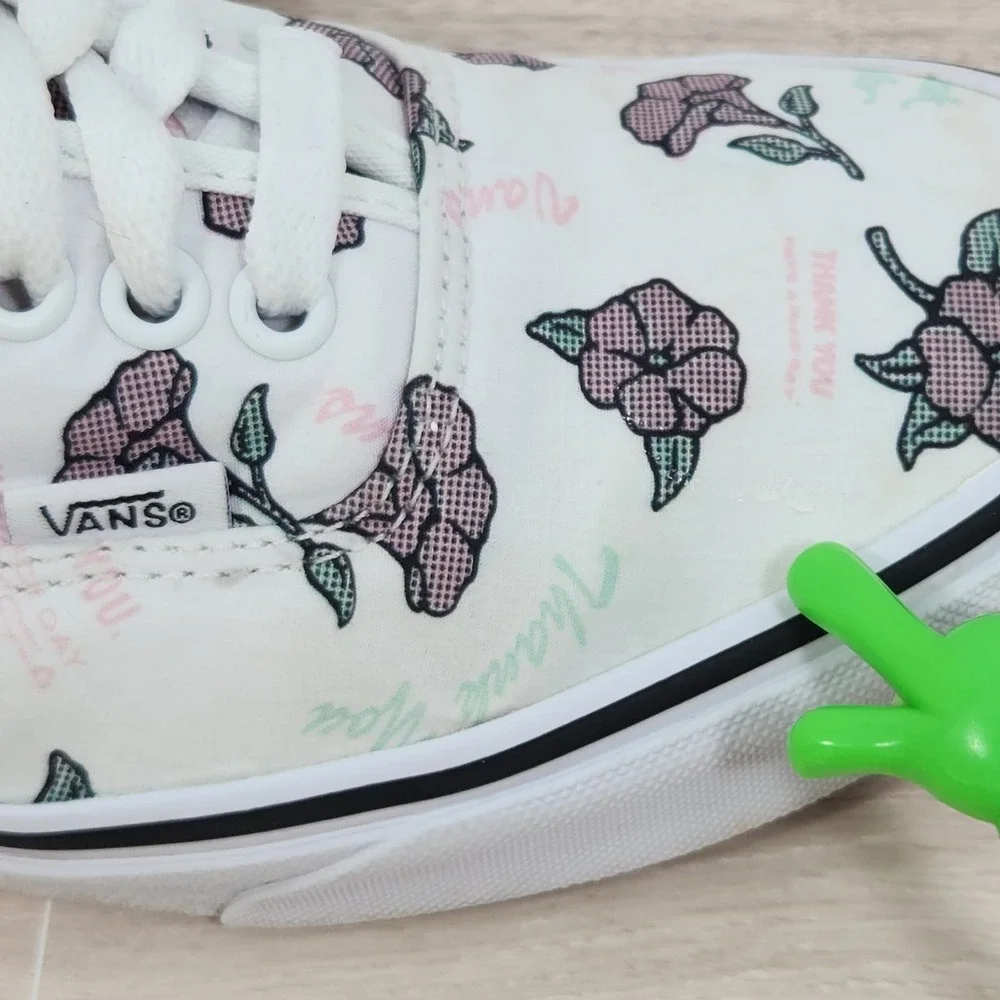 Vans Authentic Thank You‎ White & Floral Men 7.5 Women 9 - Picture 12 of 16